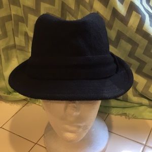 Black SAKKAS Fedora style hat mix wool, made in China